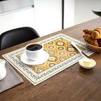 Indigo Block Print Dining Placemats