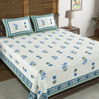 Hand Block Printed Cotton Bedsheet