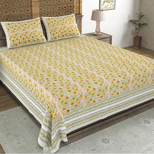 Hand Block Printed Cotton Bedsheet