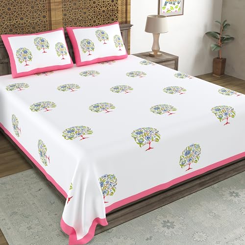 Hand Block Printed Cotton Bedsheet
