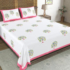 Hand Block Printed Cotton Bedsheet