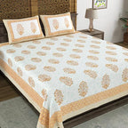 Hand Block Printed Cotton Bedsheet