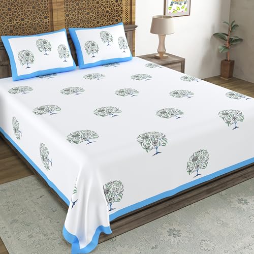 Hand Block Printed Cotton Bedsheet