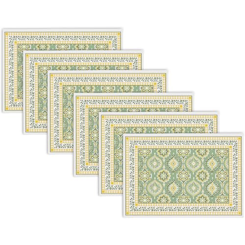 Indigo Block Print Dining Placemats
