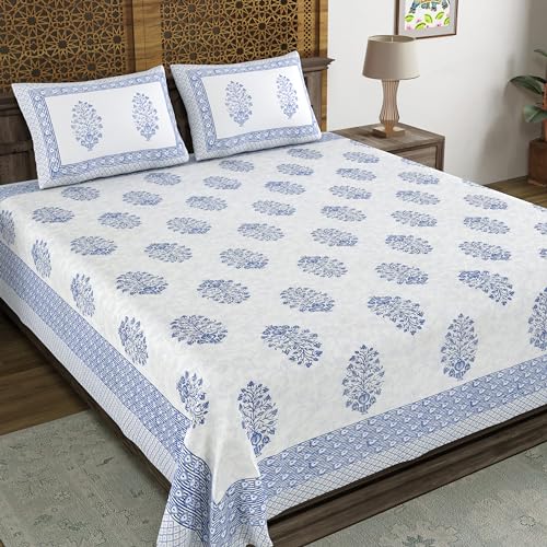 Hand Block Printed Cotton Bedsheet