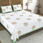 Hand Block Printed Cotton Bedsheet