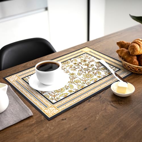 Indigo Block Print Dining Placemats