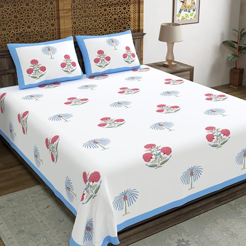 Hand Block Printed Cotton Bedsheet