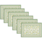 Indigo Block Print Dining Placemats