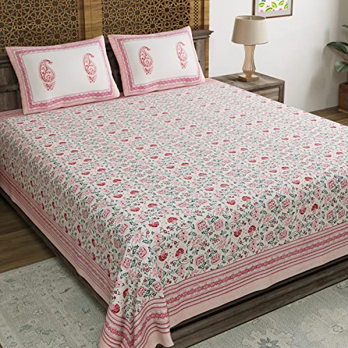 Hand Block Printed Cotton Bedsheet