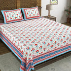 Hand Block Printed Cotton Bedsheet