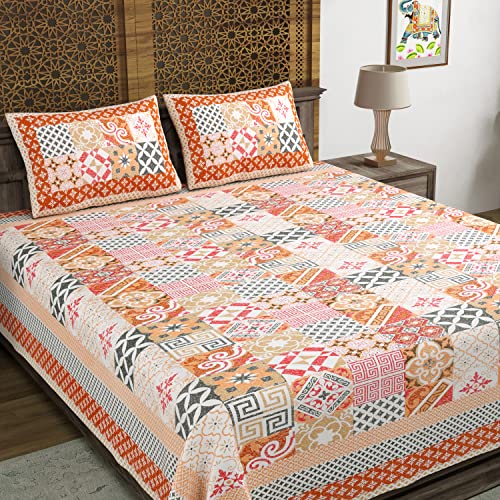 Hand Block Printed Cotton Bedsheet