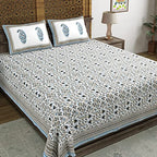 Hand Block Printed Cotton Bedsheet