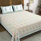 Hand Block Printed Cotton Bedsheet