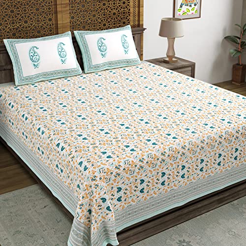 Hand Block Printed Cotton Bedsheet
