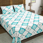 Hand Block Printed Cotton Bedsheet