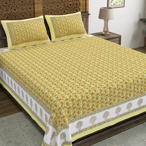 Hand Block Printed Cotton Bedsheet