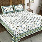 Hand Block Printed Cotton Bedsheet