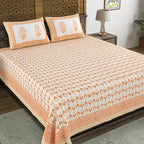 Hand Block Printed Cotton Bedsheet