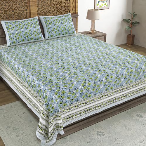 Hand Block Printed Cotton Bedsheet