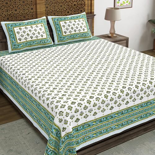 Hand Block Printed Cotton Bedsheet