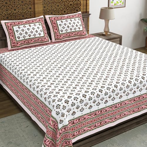 Hand Block Printed Cotton Bedsheet