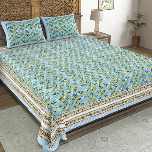 Hand Block Printed Cotton Bedsheet