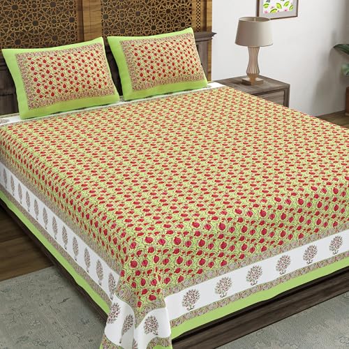 Hand Block Printed Cotton Bedsheet