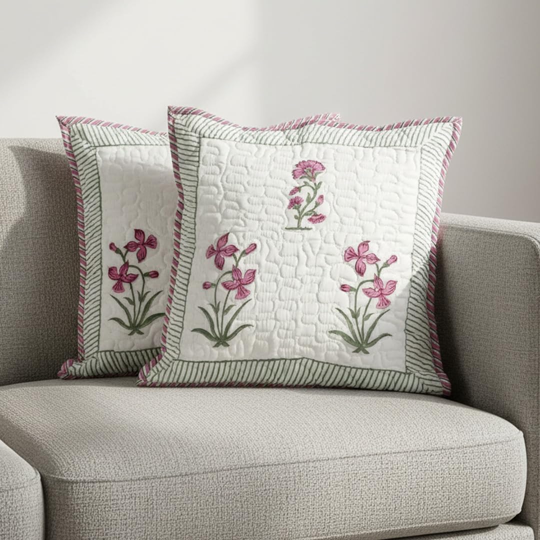 Jaipuri Hand Block Print Cushion Covers