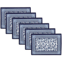Indigo Block Print Dining Placemats