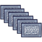 Indigo Block Print Dining Placemats
