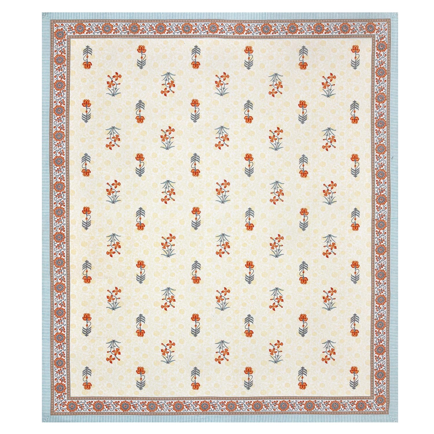 Hand Block Printed Cotton Bedsheet